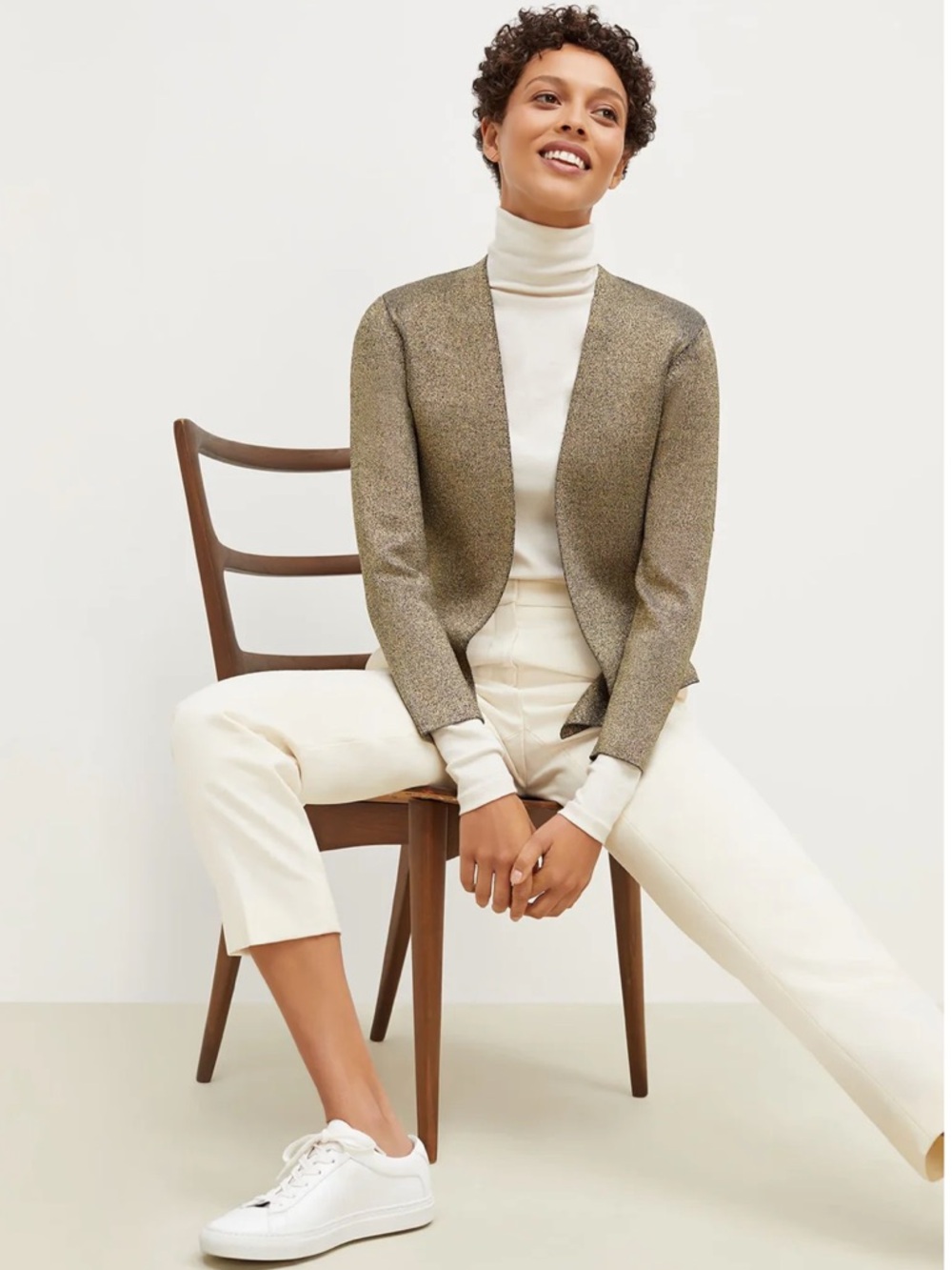 M.M.LaFleur The Woolf Jardigan - Cardigan - Gold Knit Size XS